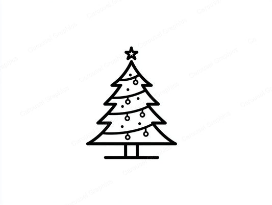 Christmas Tree Vector Graphic preview