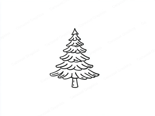 Christmas Tree Vector Graphic preview