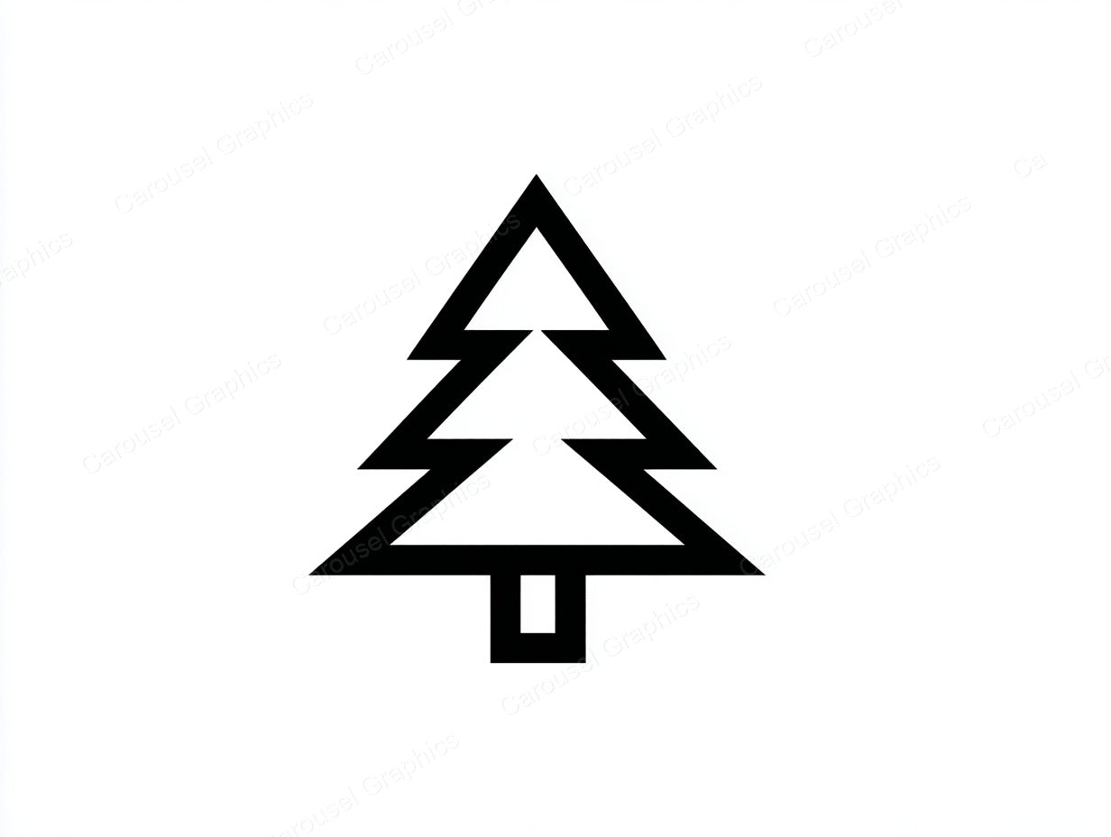 Christmas Tree Vector Graphic preview