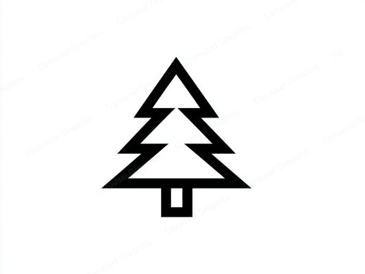 Christmas Tree Vector Graphic preview