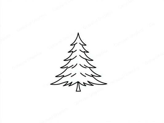 Christmas Tree Vector Graphic preview