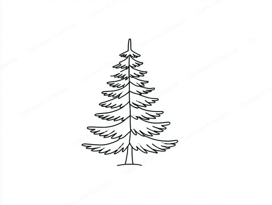 Christmas Tree Vector Graphic preview