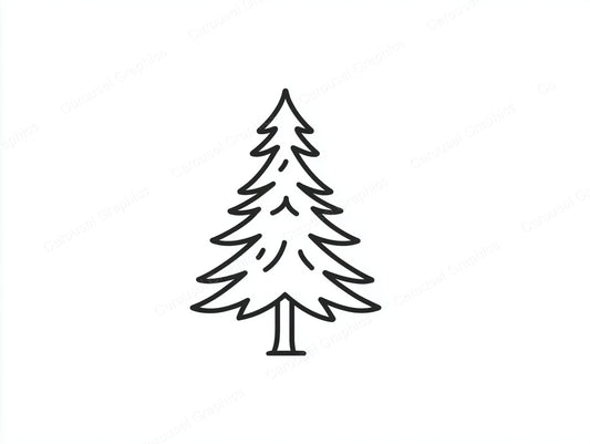 Christmas Tree Vector Graphic preview