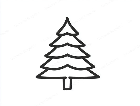 Christmas Tree Vector Graphic preview