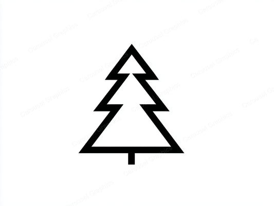Christmas Tree Vector Graphic preview
