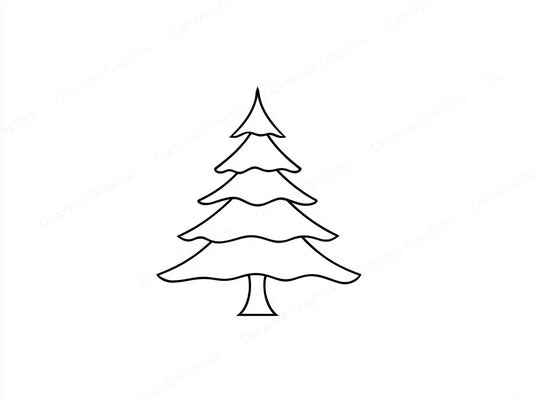 Christmas Tree Vector Graphic preview