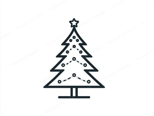 Christmas Tree Vector Graphic preview