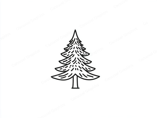 Christmas Tree Vector Graphic preview