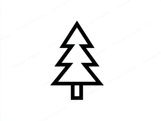 Christmas Tree Vector Graphic preview