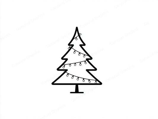 Christmas Tree Vector Graphic preview