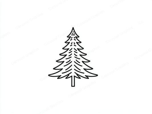 Christmas Tree Vector Graphic preview