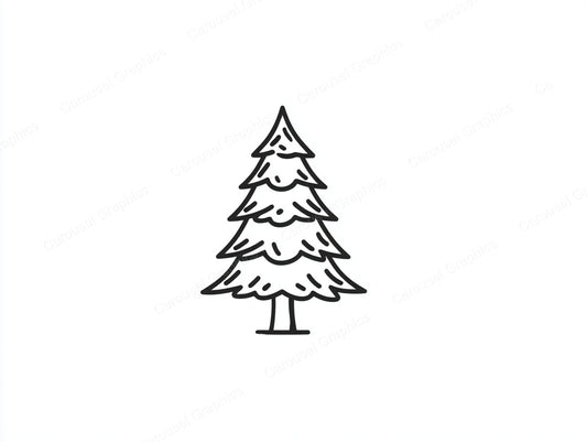 Christmas Tree Vector Graphic preview