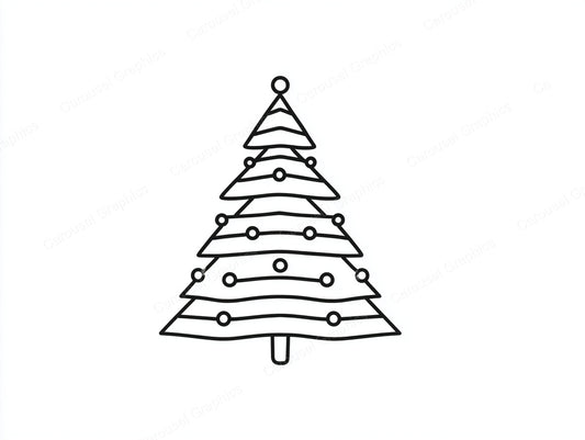 Christmas Tree Vector Graphic preview