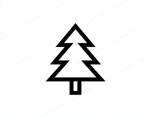 Christmas Tree Vector Graphic preview