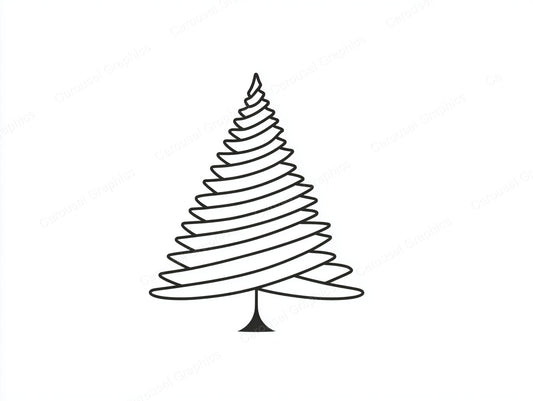 Christmas Tree Vector Graphic preview