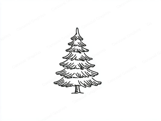 Christmas Tree Vector Graphic preview