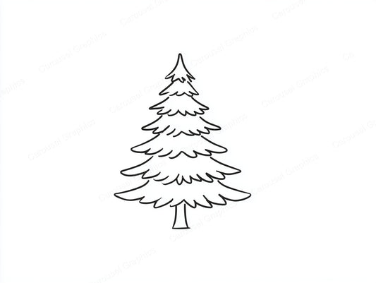 Christmas Tree Vector Graphic preview