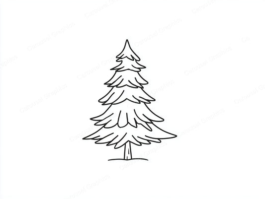 Christmas Tree Vector Graphic preview