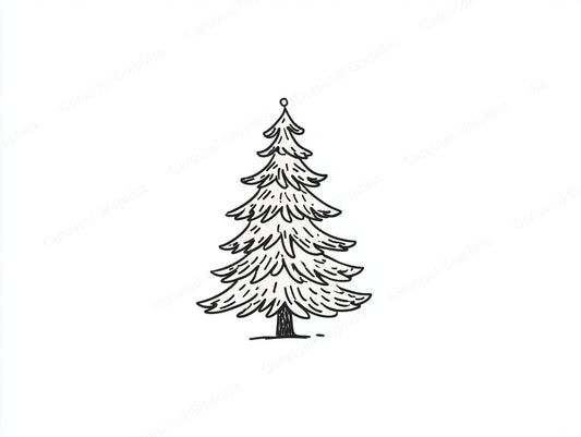 Christmas Tree Vector Graphic preview