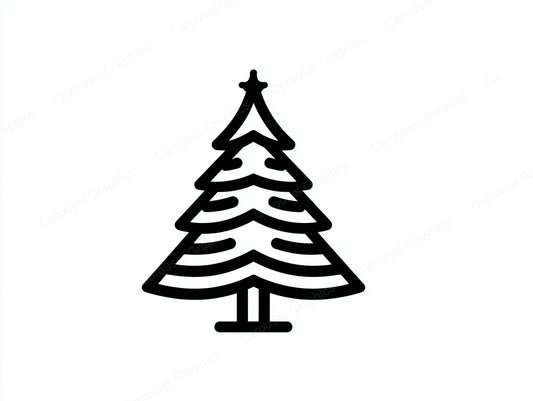 Christmas Tree Vector Graphic preview