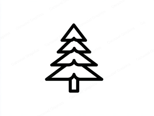 Christmas Tree Vector Graphic preview
