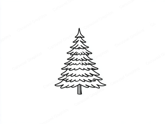 Christmas Tree Vector Graphic preview