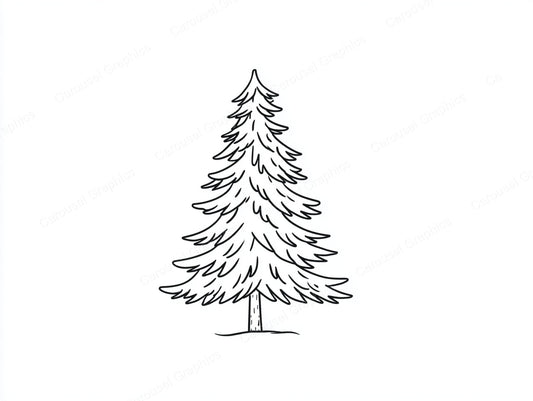 Christmas Tree Vector Graphic preview