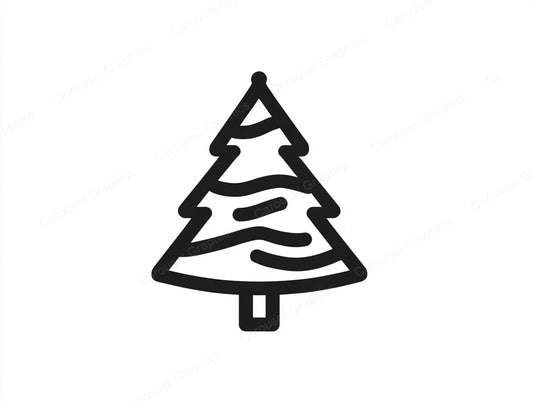 Christmas Tree Vector Graphic preview