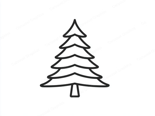 Christmas Tree Vector Graphic preview