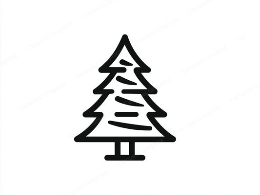 Christmas Tree Vector Graphic preview