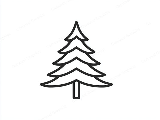Christmas Tree Vector Graphic preview