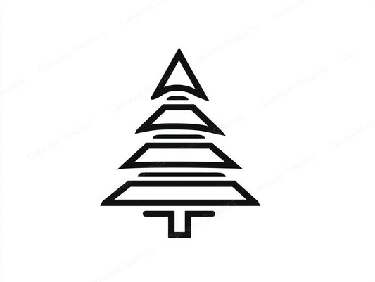 Christmas Tree Vector Graphic preview