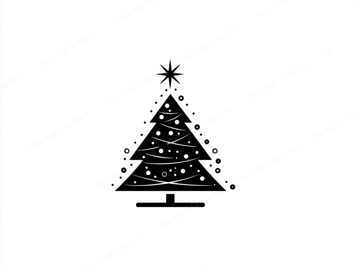 Christmas Tree Vector Graphic preview