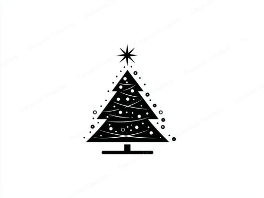Christmas Tree Vector Graphic preview
