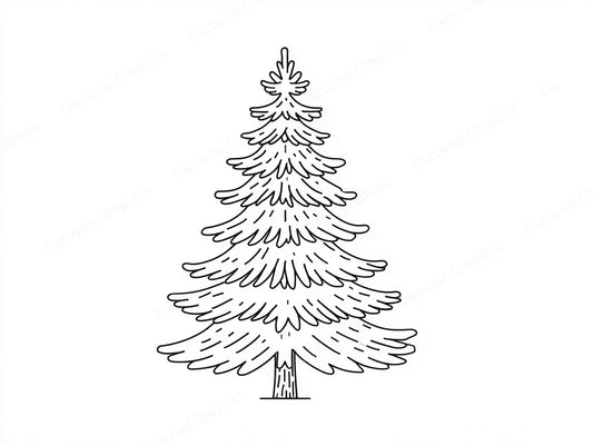 Christmas Tree Vector Graphic preview