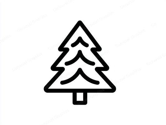 Christmas Tree Vector Graphic preview