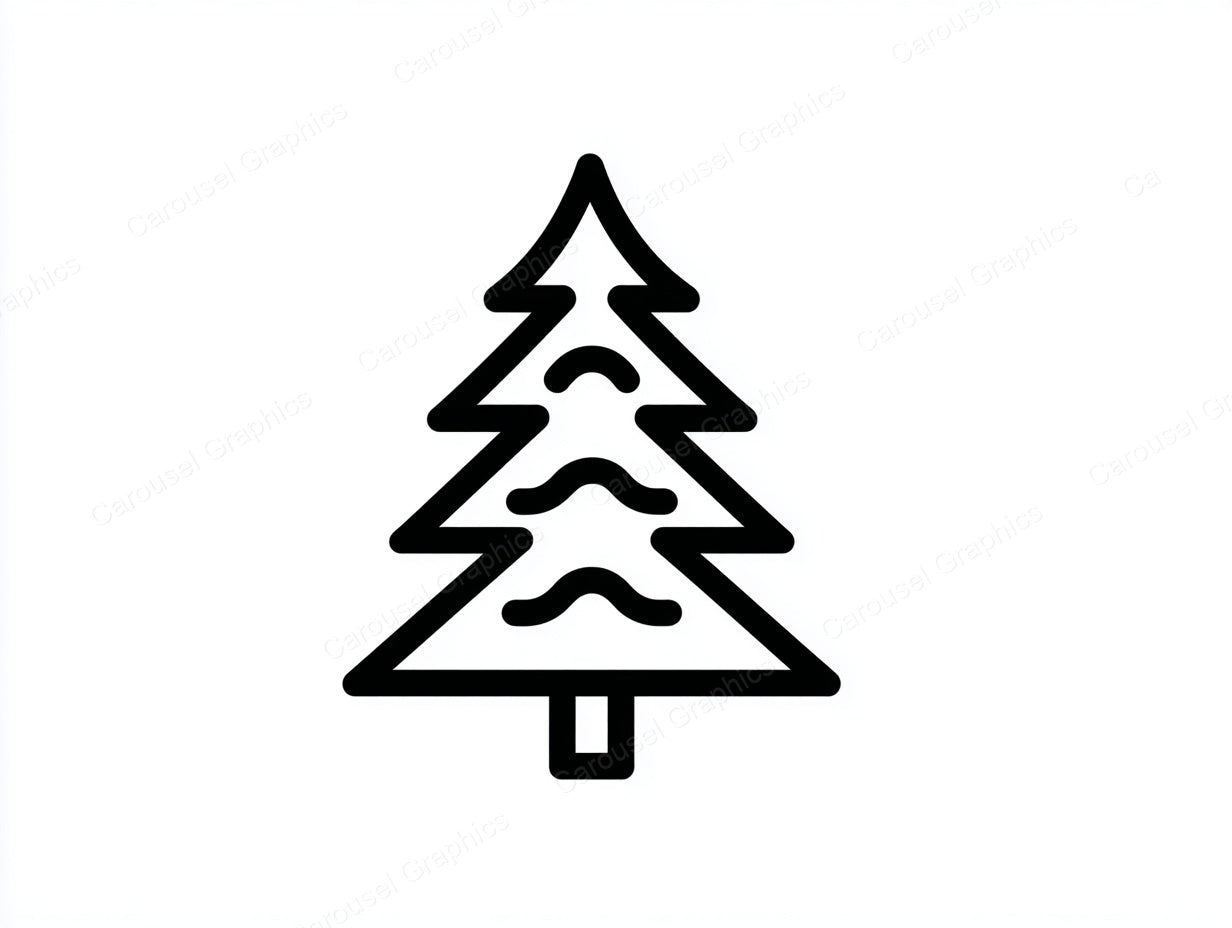 Christmas Tree Vector Graphic preview