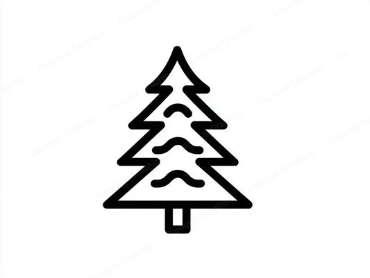 Christmas Tree Vector Graphic preview