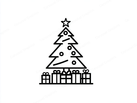 Christmas Tree Vector Graphic preview