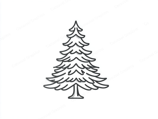 Christmas Tree Vector Graphic preview