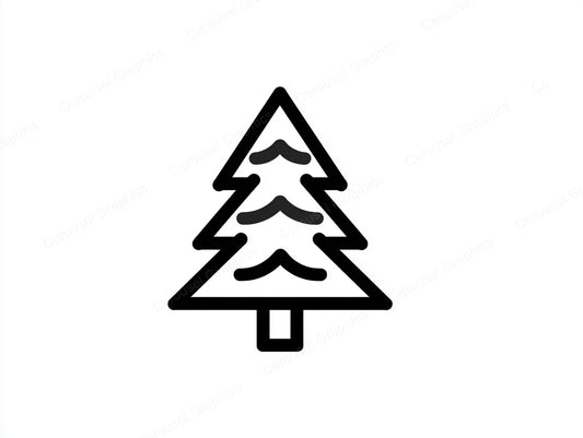 Christmas Tree Vector Graphic preview