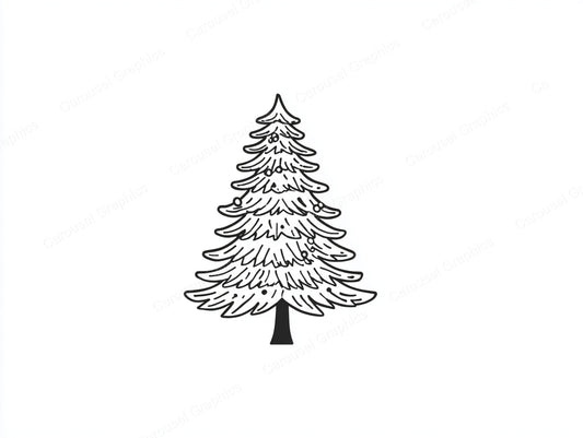 Christmas Tree Vector Graphic preview