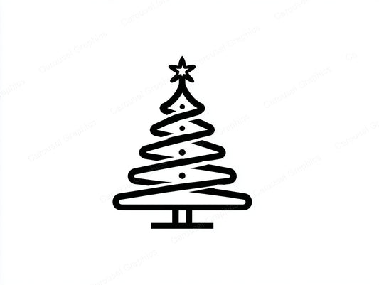 Christmas Tree Vector Graphic preview