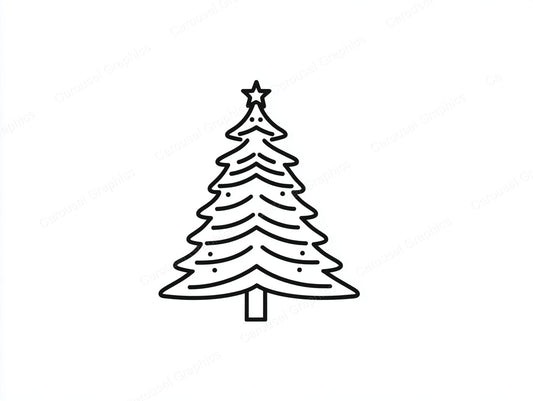 Christmas Tree Vector Graphic preview