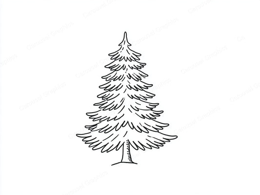 Christmas Tree Vector Graphic preview
