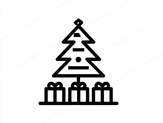 Christmas Tree Vector Graphic preview