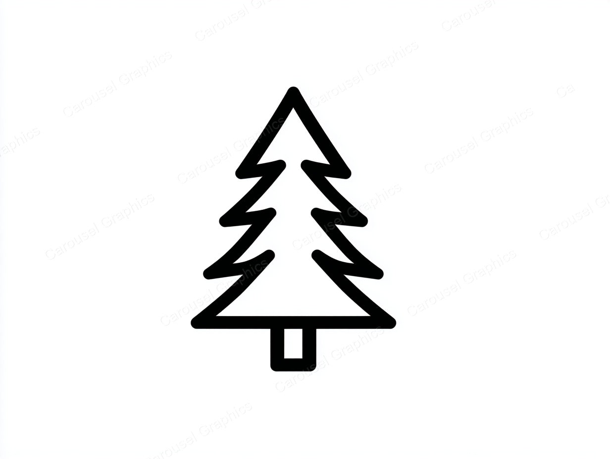 Christmas Tree Vector Graphic preview