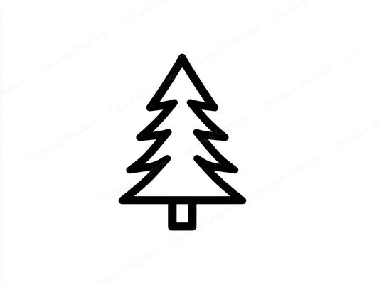 Christmas Tree Vector Graphic preview