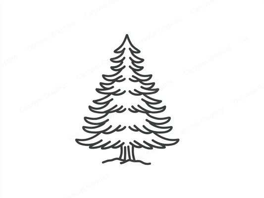 Christmas Tree Vector Graphic preview