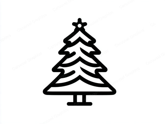 Christmas Tree Vector Graphic preview